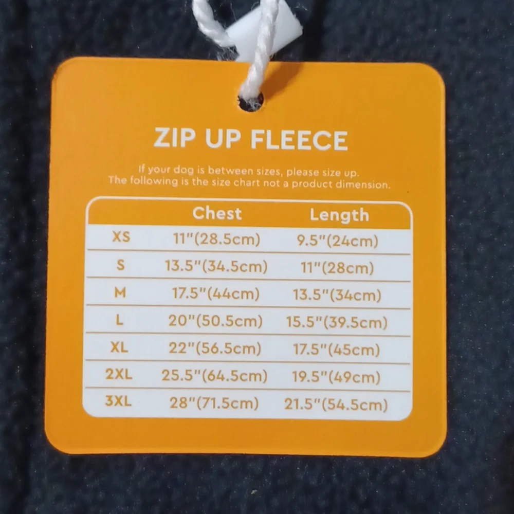 GOODBY Zip Up Pet Fleece - XL